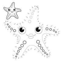 Dot to dot puzzle for children vector