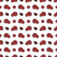 seamless meat pattern vector