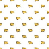 seamless cheese pattern. Doodle vector pattern with cheese icons. Colored cheese background