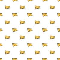 seamless cheese pattern. Doodle vector pattern with cheese icons. Colored cheese background