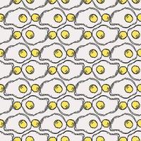 Seamless pattern with egg icons. Colored egg background. Doodle vector illustration with egg icons