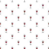seamless wine pattern. vector doodle illustration with wine icon. pattern with wine