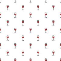 patrón de vino sin costuras. ilustración de fideos vectoriales con icono de vino. patrón con vino vector