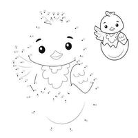 Dot to dot games for children vector