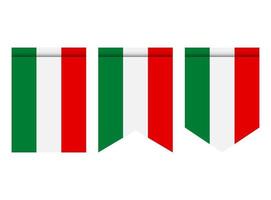 Hungary flag or pennant isolated on white background. Pennant flag icon. vector