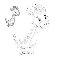 Dot to dot puzzle for children vector