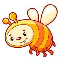 Cute bee cartoon vector