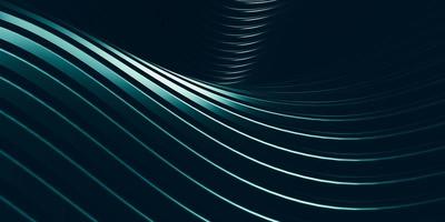 líneas paralelas curvas formas distorsionadas superficie de tubo de plástico ilustración abstracta moderna 3d foto