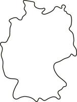 Map of Germany. Simple outline map vector illustration