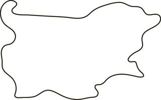 Map of Bulgaria. Simple outline map vector illustration