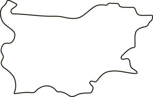 Map of Bulgaria. Outline map vector illustration