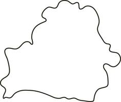 Map of Belarus. Simple outline map vector illustration