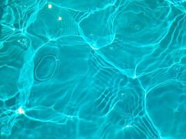 desenfoque de la acuarela azul borrosa en el fondo del detalle del agua ondulada de la piscina. salpicaduras de agua, fondo de pulverización de agua.