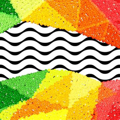 Glitter sequin border on a chevron background, holiday celebration pattern for festive cards, banners, posters.
