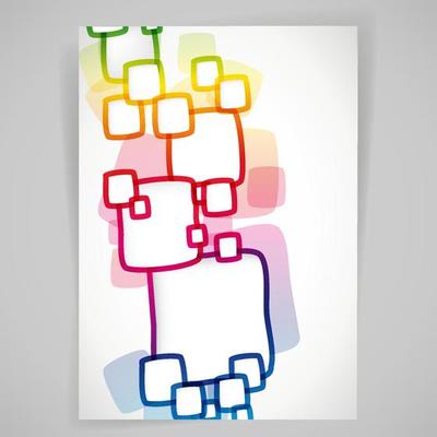 Abstract background with rounded frames.