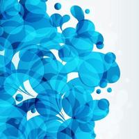 Splash water drops, blue background, vector aqua design illustration.