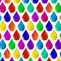 Abstract vector background with colorful paint drops.