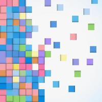 Abstract geometric mosaic background made of colorful square, vector design pattern texture