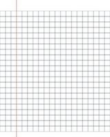 Square background illustration with a grid in the center and a border on it. Checkered  graph background mockup with note field. Sheet from a school notebook. 3D illustration photo