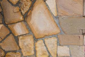 Background of brown gray stone wall  . Pattern of slate wall texture and background photo