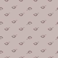 Graduate hats engraved seamless pattern. Vintage element education in hand drawn style. vector
