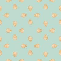 The globe engraved seamless pattern. Vintage background old atlas earth in hand drawn style. vector