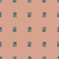 Retro radio engraved seamless pattern. Vintage media equipment in hand drawn style. Sketch old device. vector