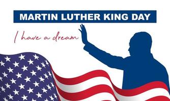 ilustración de martin luther king, jr. para celebrar el día de mlk. vector