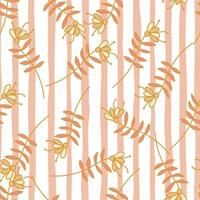 Simple small flower seamless pattern. Cute floral wallpaper. vector