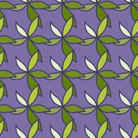 Simple foliage seamless pattern. Doodle leaves wallpaper. Botanical elements background. vector