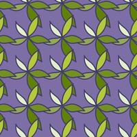 Simple foliage seamless pattern. Doodle leaves wallpaper. Botanical elements background. vector