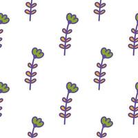 Simple little flower seamless pattern. Cute children floral wallpaper. vector