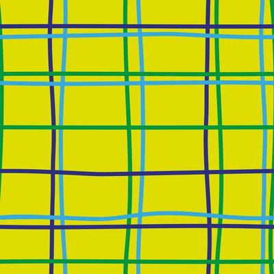 Abstract crossed lines grid seamless pattern. Hand drawn plaid endless wallpaper. Checkered background.