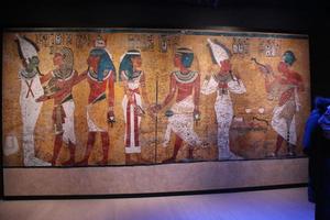 London in the UK in March 2020. A view of the Tutankhamun Exhibition in London photo
