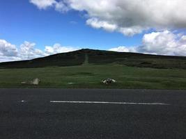 A view of Dartmoor National park in Devon from the summit photo