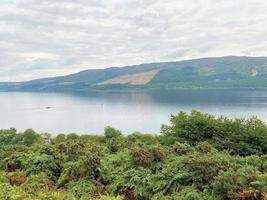 A view of Loch Ness in Scotland photo