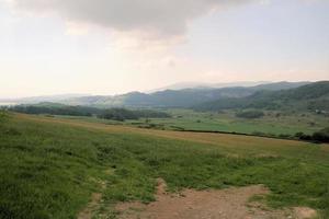 una vista del distrito de los lagos en cumbria cerca de coniston foto