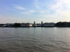 A view of the River Thames at Greenwich in London photo