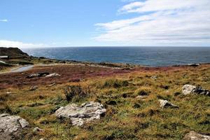 A view of the Sea at Lands End in Cornwall photo