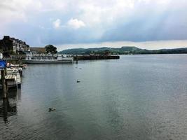 A view of Lake Windermere in the evening photo