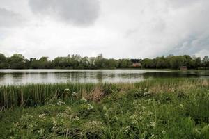 A view of the Mere at Hanmer in North Wales photo