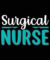 Nurse Typography T-Shirt Design. vector