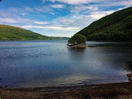 A view of Lake Vyrnwy in Mid Wales photo