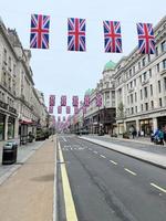 London in the UK in June 2022. A view of Regents Street during the Platinum Jubilee Celebrations photo