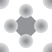 Abstract Ellipse Seamless Pattern Background Design Template, White, Gray vector