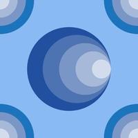 Abstract Ellipse Seamless Pattern Background Design Template, Colorful Blue vector