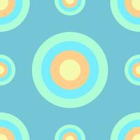 Abstract Ellipse Seamless Pattern Background Design Template, Cyan, Blue, Orange, Yellow, Green vector