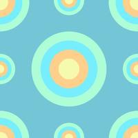 Abstract Ellipse Seamless Pattern Background Design Template, Cyan, Blue, Orange, Yellow, Green vector