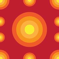 Abstract Ellipse Seamless Pattern Background Design Template, Yellow, Orange, Red Maroon vector