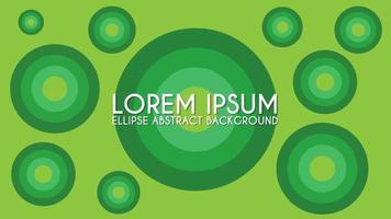 Greeny Ellipse Abstract Background Design Template vector